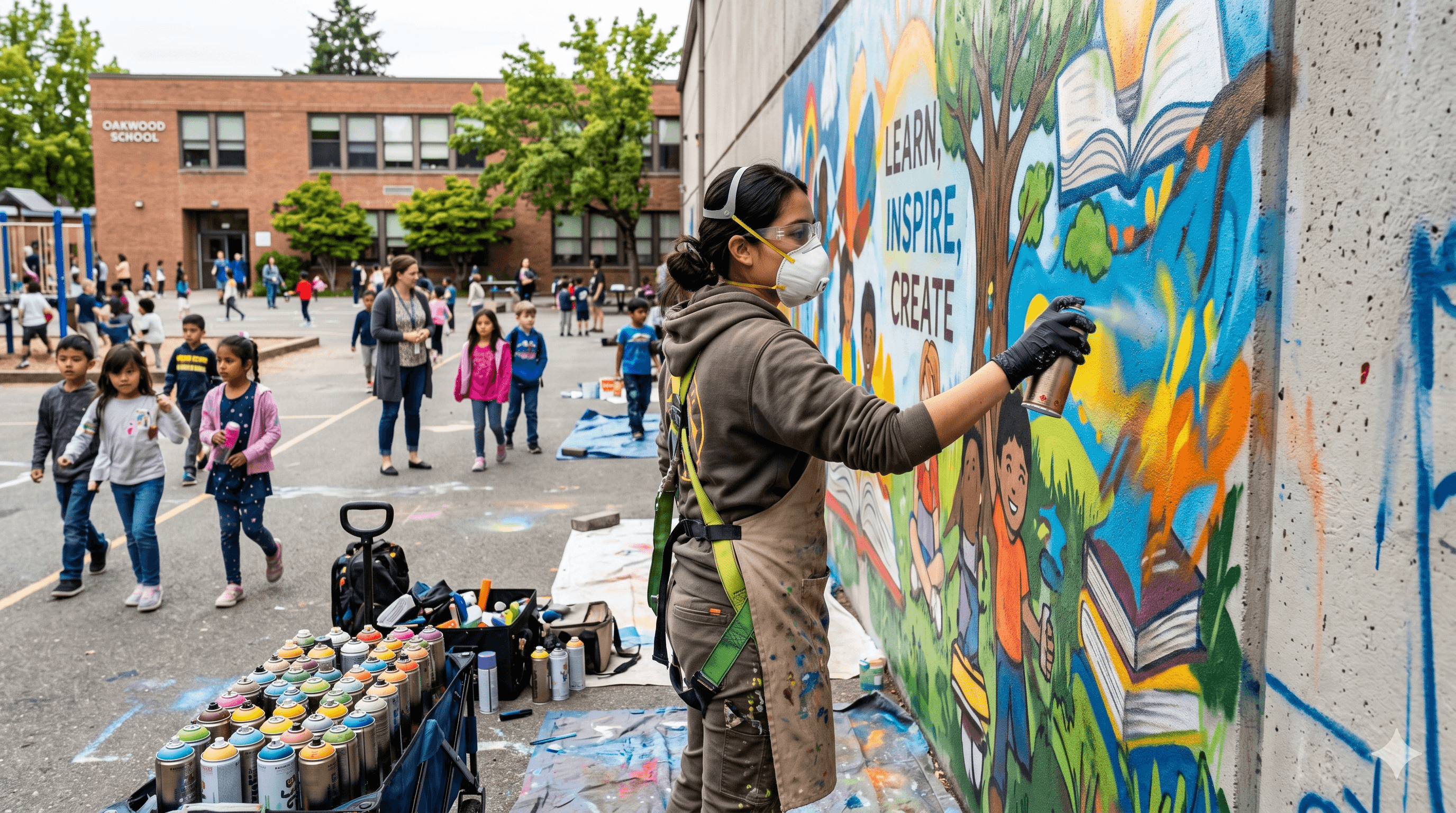 Professional School Mural Painting